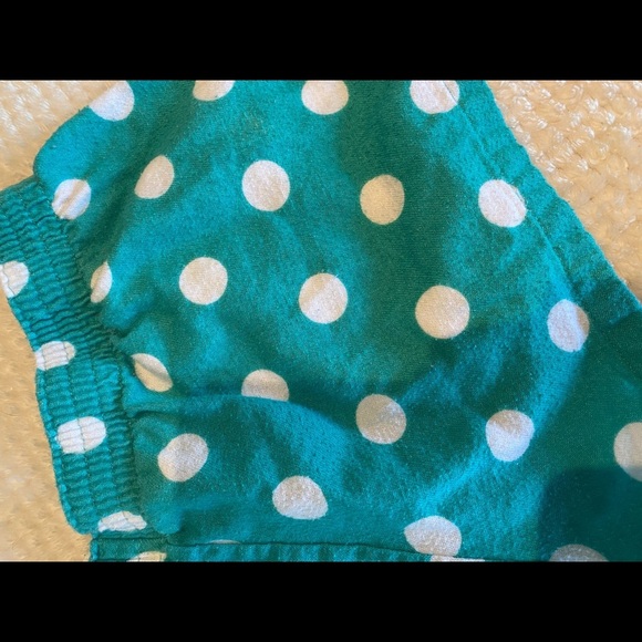 Green Polka Dot Boxer / PJ Shorts - Picture 2 of 4